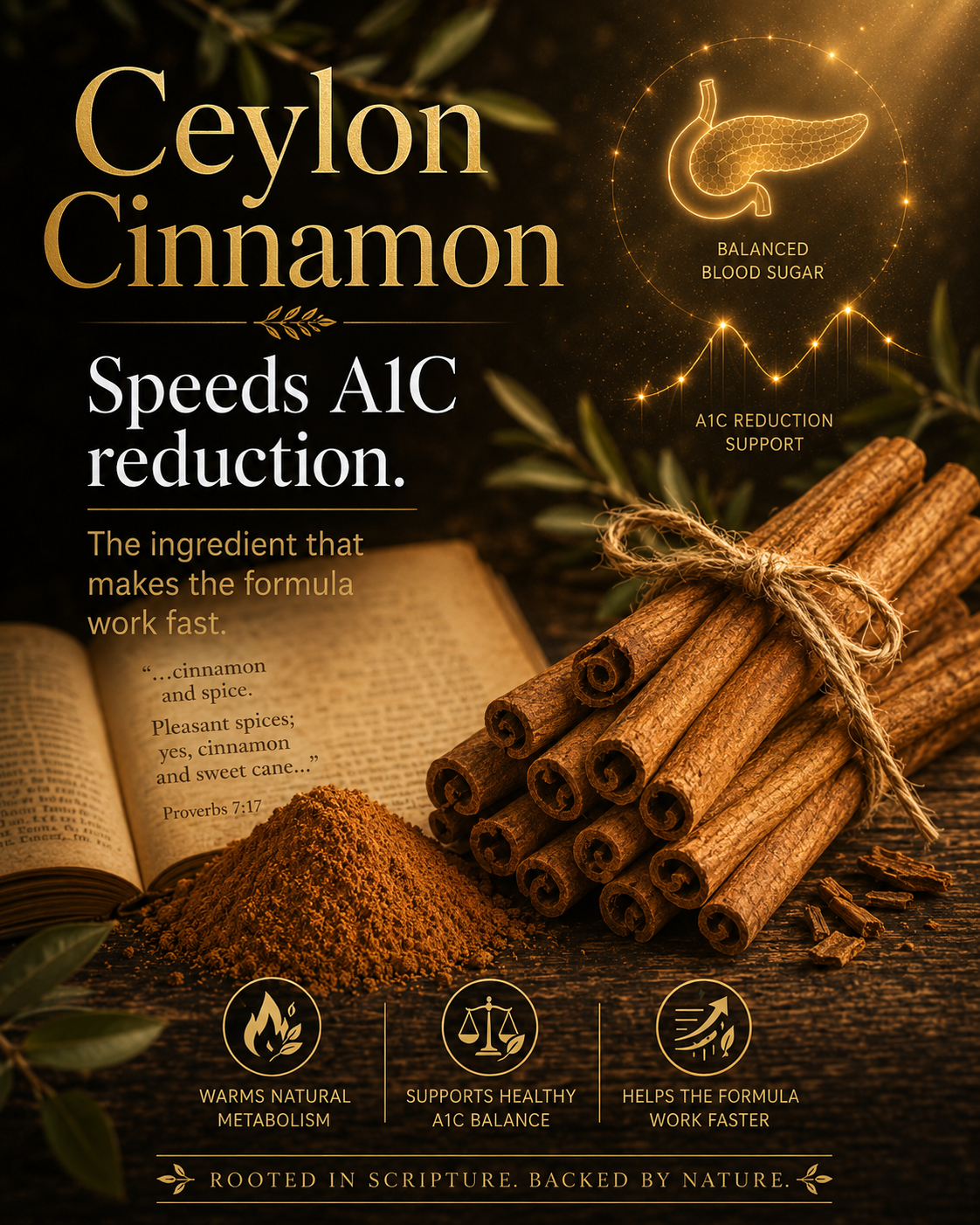 Ceylon cinnamon A1C support presentation
