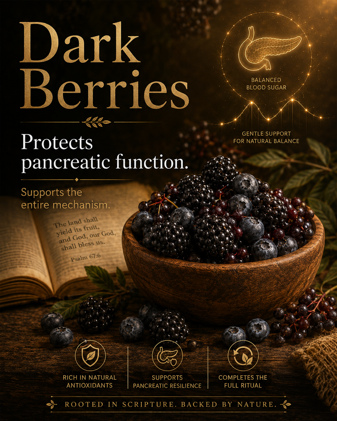 Dark berries blood sugar support presentation
